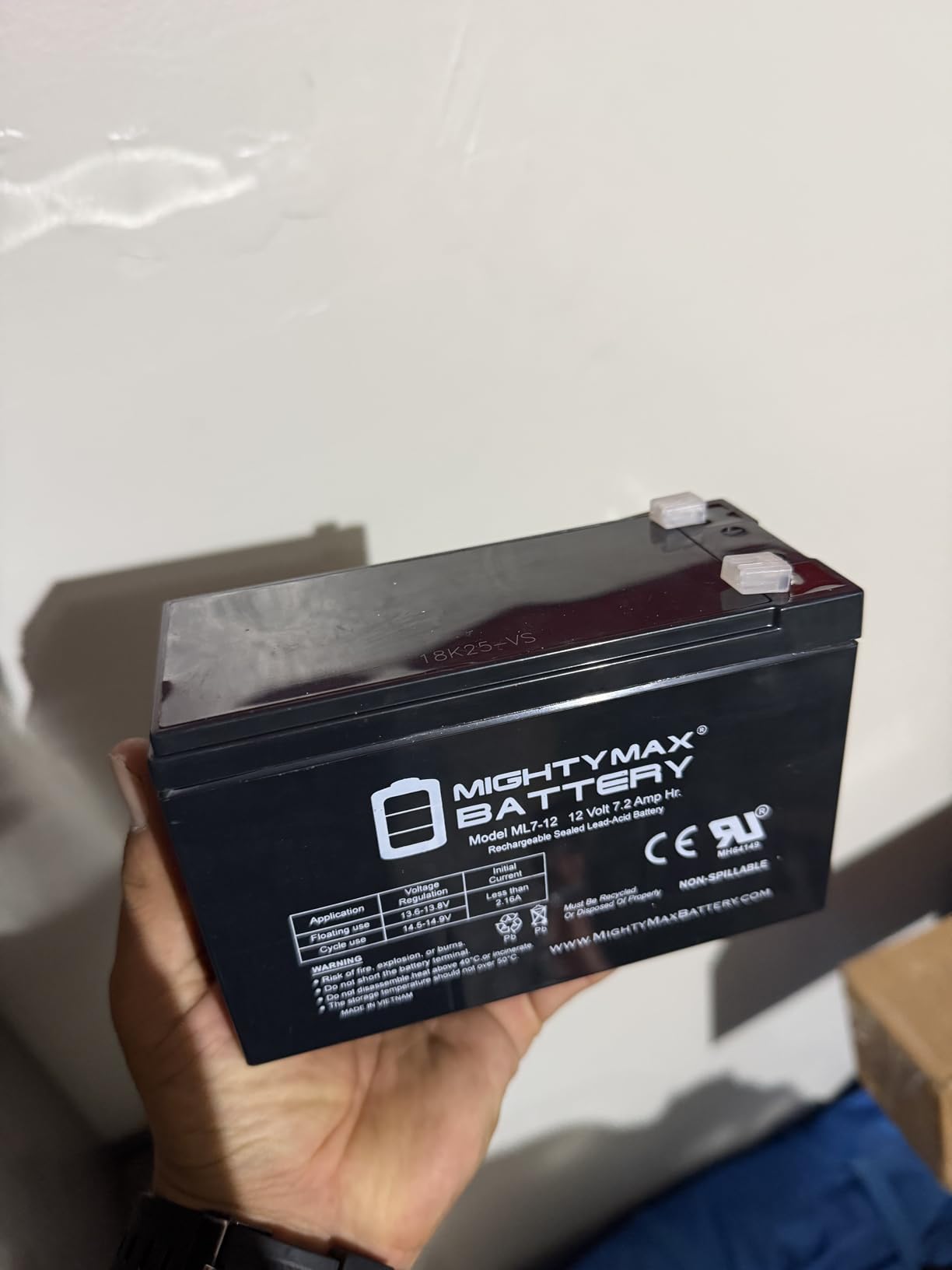 NP7-12 battery customer review photo 2